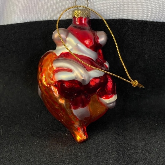Vintage Mouse and clock glass ornament in EUC vibrant colors - Picture 2 of 4